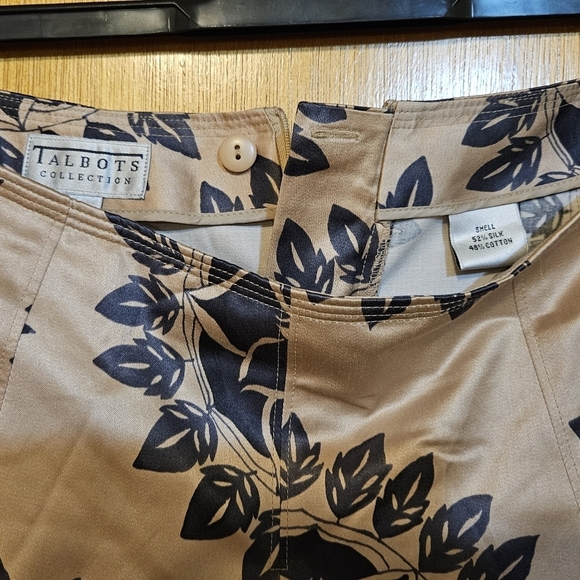 Silk blend Talbot's Collection Midi Skirt Size 6 with Pockets NWOT - Picture 4 of 9